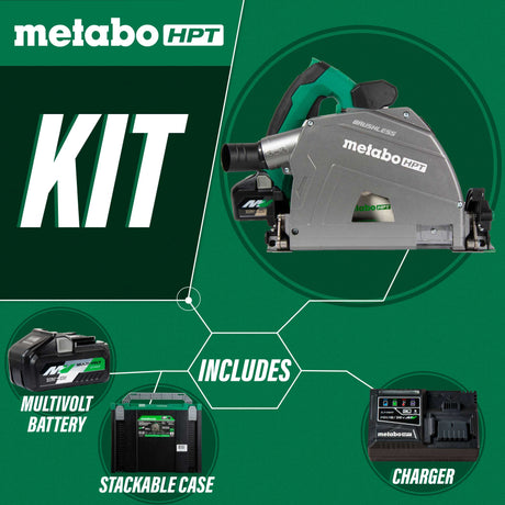 metabo HPT C3606DPAM 36V MultiVolt™ Cordless 6-1/2" Track Saw Kit